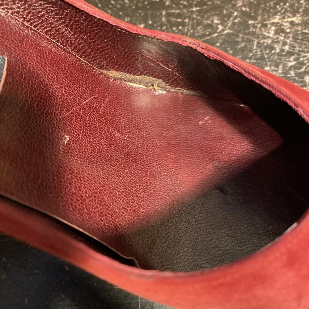 STUART WEITZMAN RED SNAKE‎ SKIN PATTERN SUEDE HIGH HEEL SHOES SIZE 8M